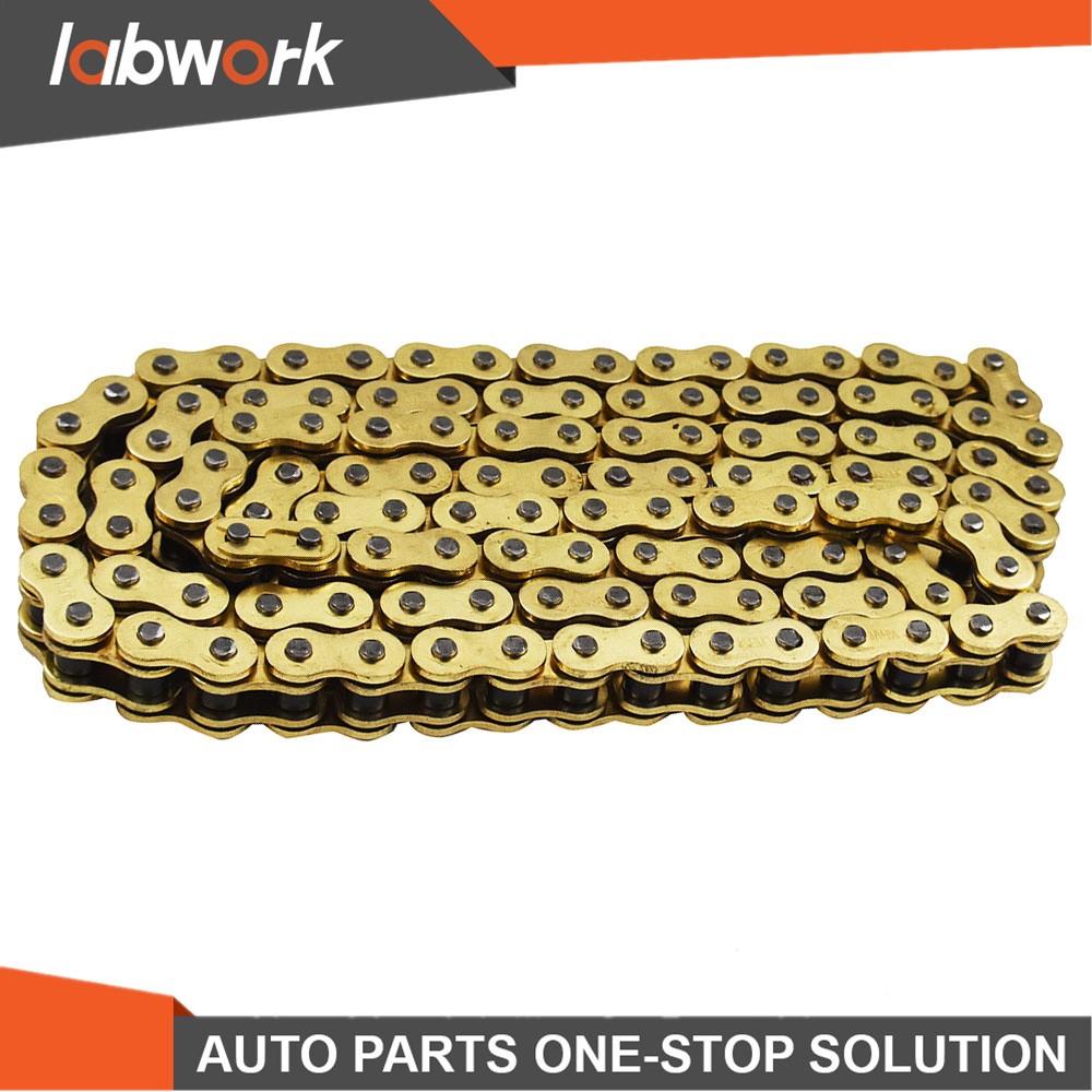 Labwork Drive Chain Gold Color-O-Ring 525-120 ATV Motorcycle 525 Pitch 120 Links