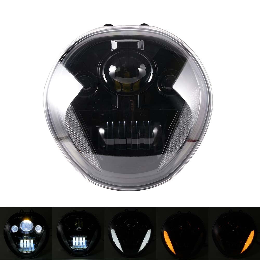 LED Headlights Assembly W/ DRL For Ducati Monster 821 1200 1200R 1200S 2014-2017