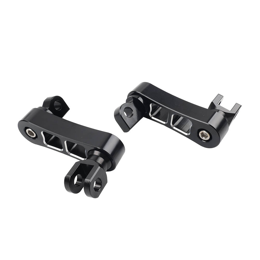 Black Foot Peg Mount Extensions For Harley Sportster XL883 XL1200 Softail Dyna