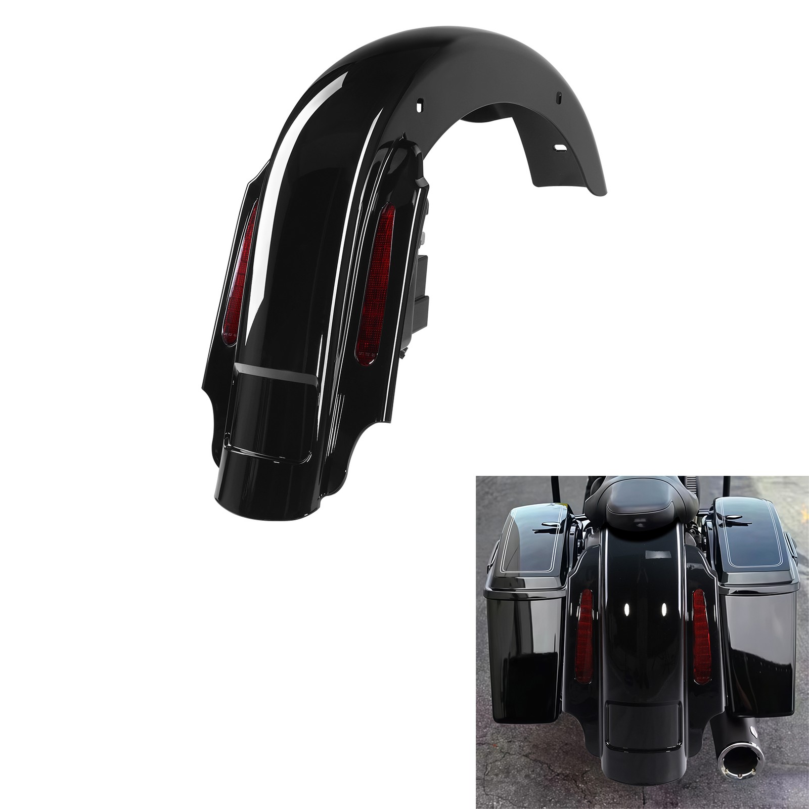 LED Rear Fender System Fit For Harley Touring Road Street Glide 1993-2008