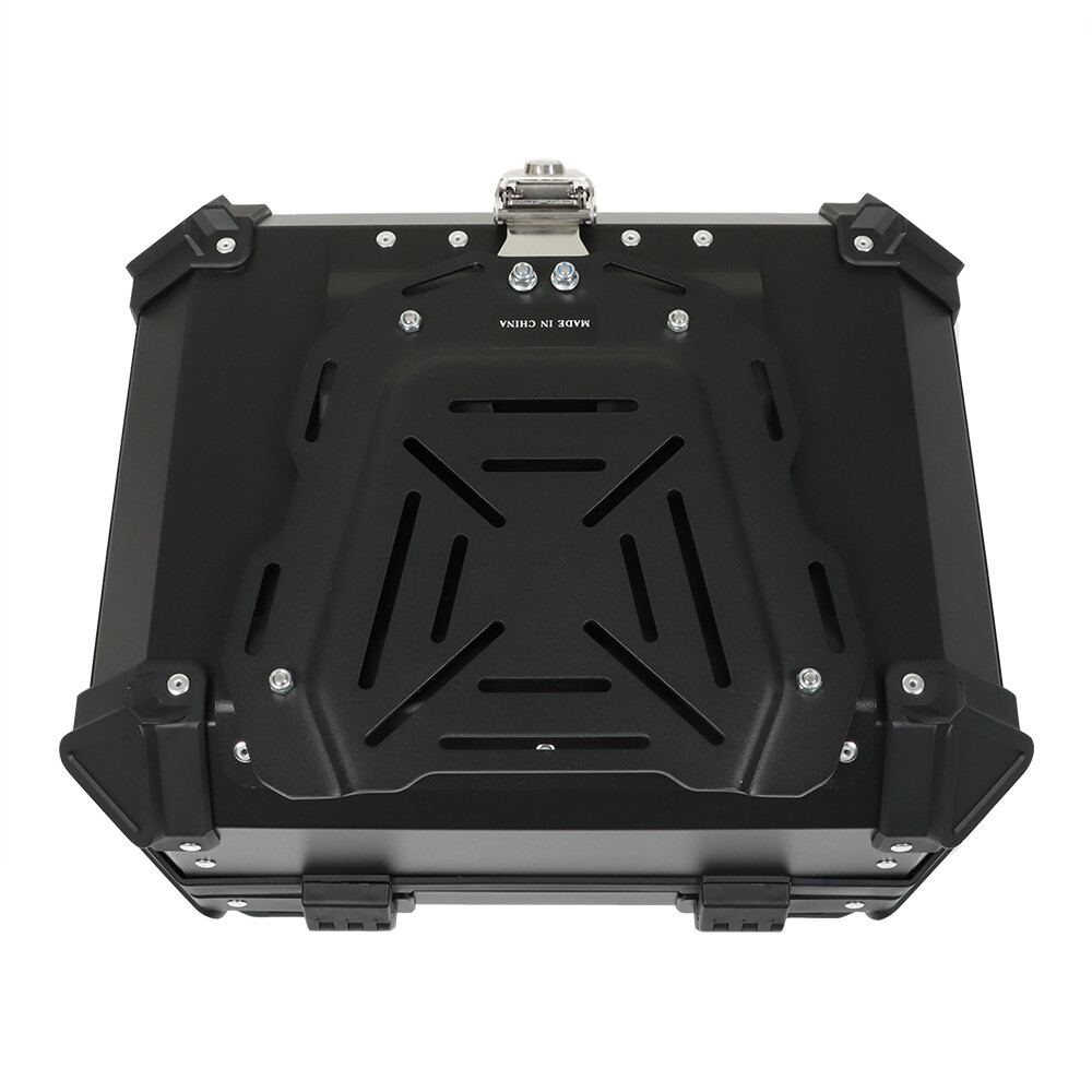 Black Motorcycle Top Case Tail Box Sturdy Luggage Storage Rear Tour Box 22L