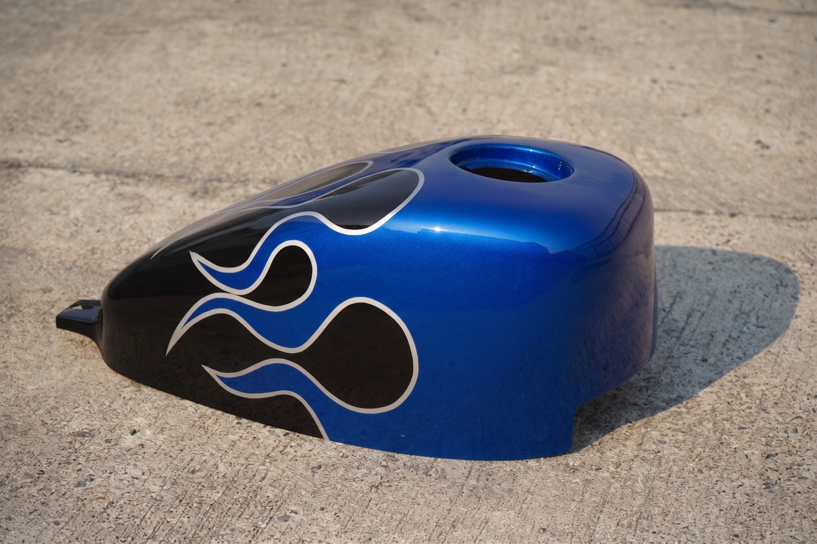 Fuel Tank Cover ABS flame pattern Blue For HONDA REBEL CMX 300&500 17-2026