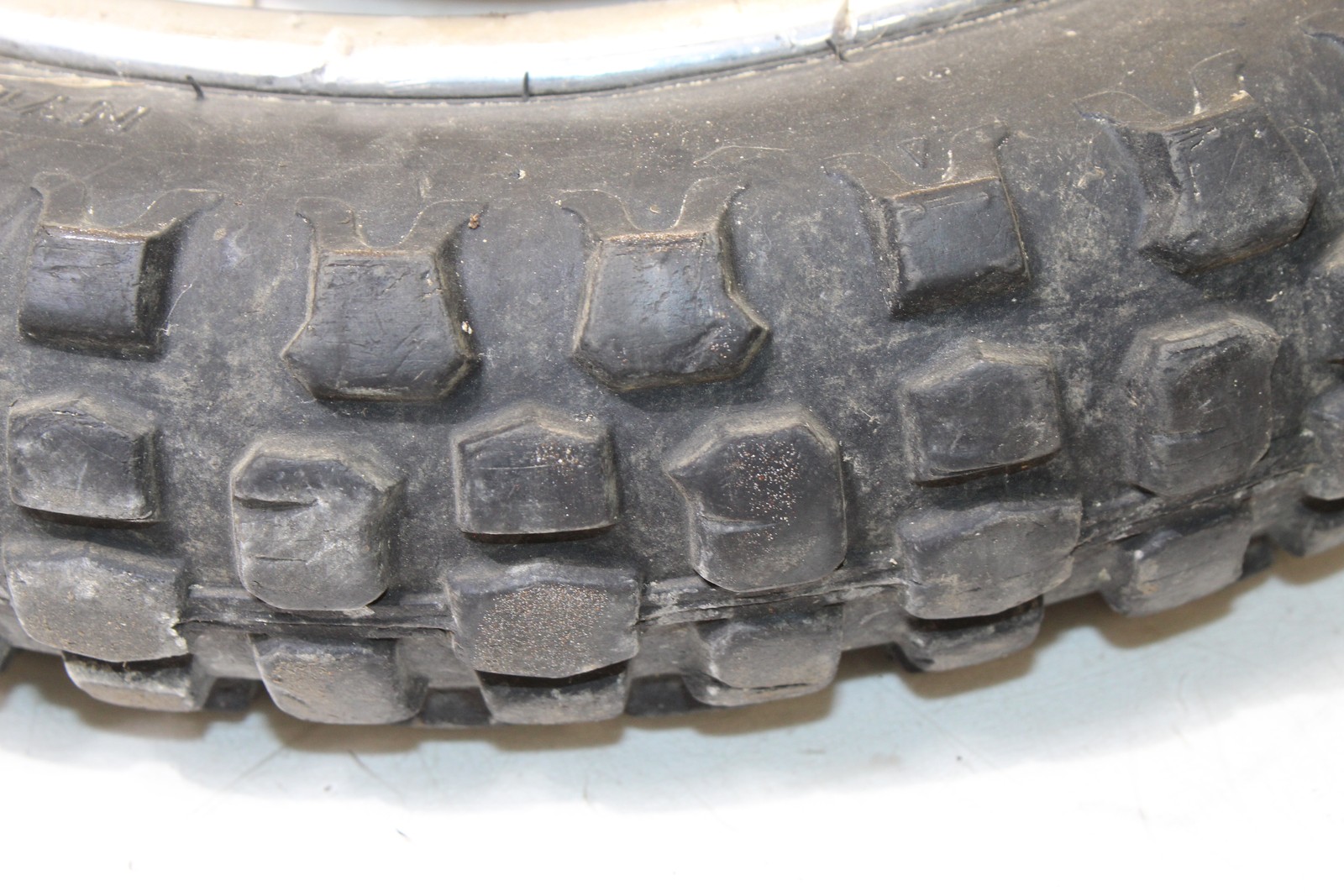 2005 Yamaha TTR90 Rear Wheel Rim W/ MMG 3.00-12 Tire Missing Spoke
