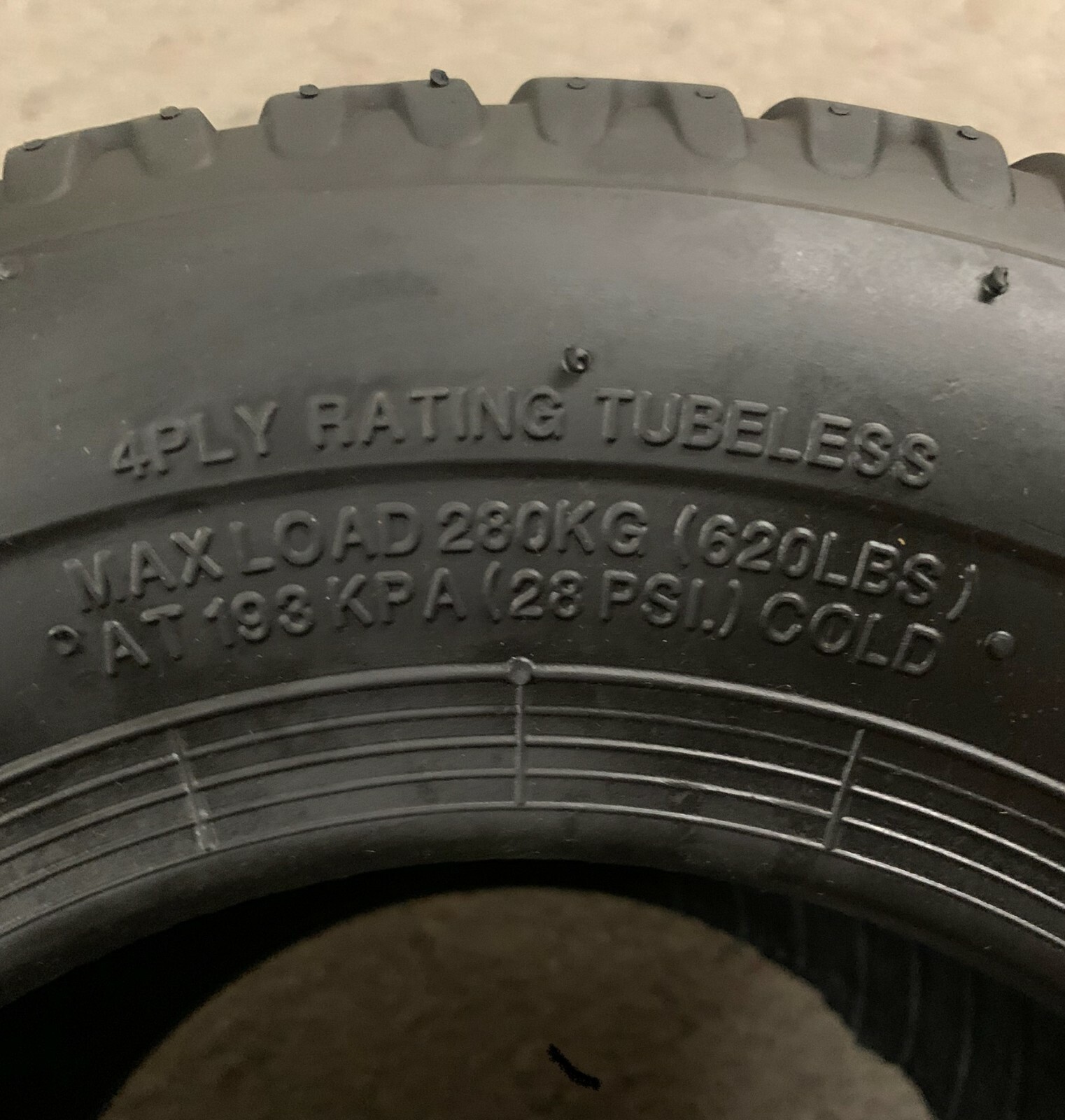 STENS TIRE 16X6.50-8 QUAD TRAXX 4 PLY 160-814 (T3) NUAKSF