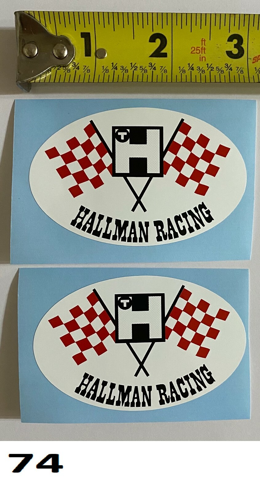 2! Hallman Racing decal stickers 125 250 360 400 500 VMX Vintage Motocross AHRMA