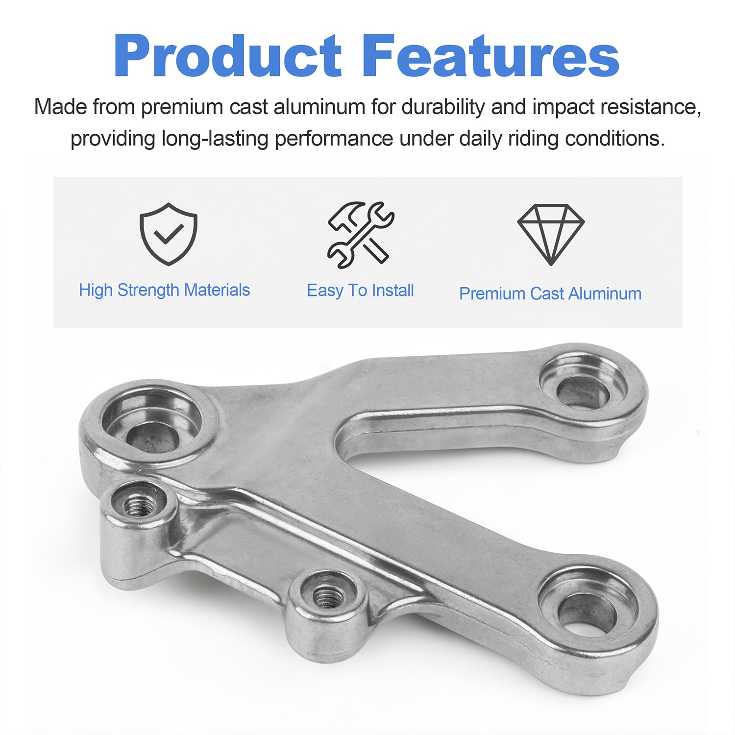Front Left Foot Peg Support Bracket 35011-1874 for Kawasaki ZX-6R ZX-9R ZZR600