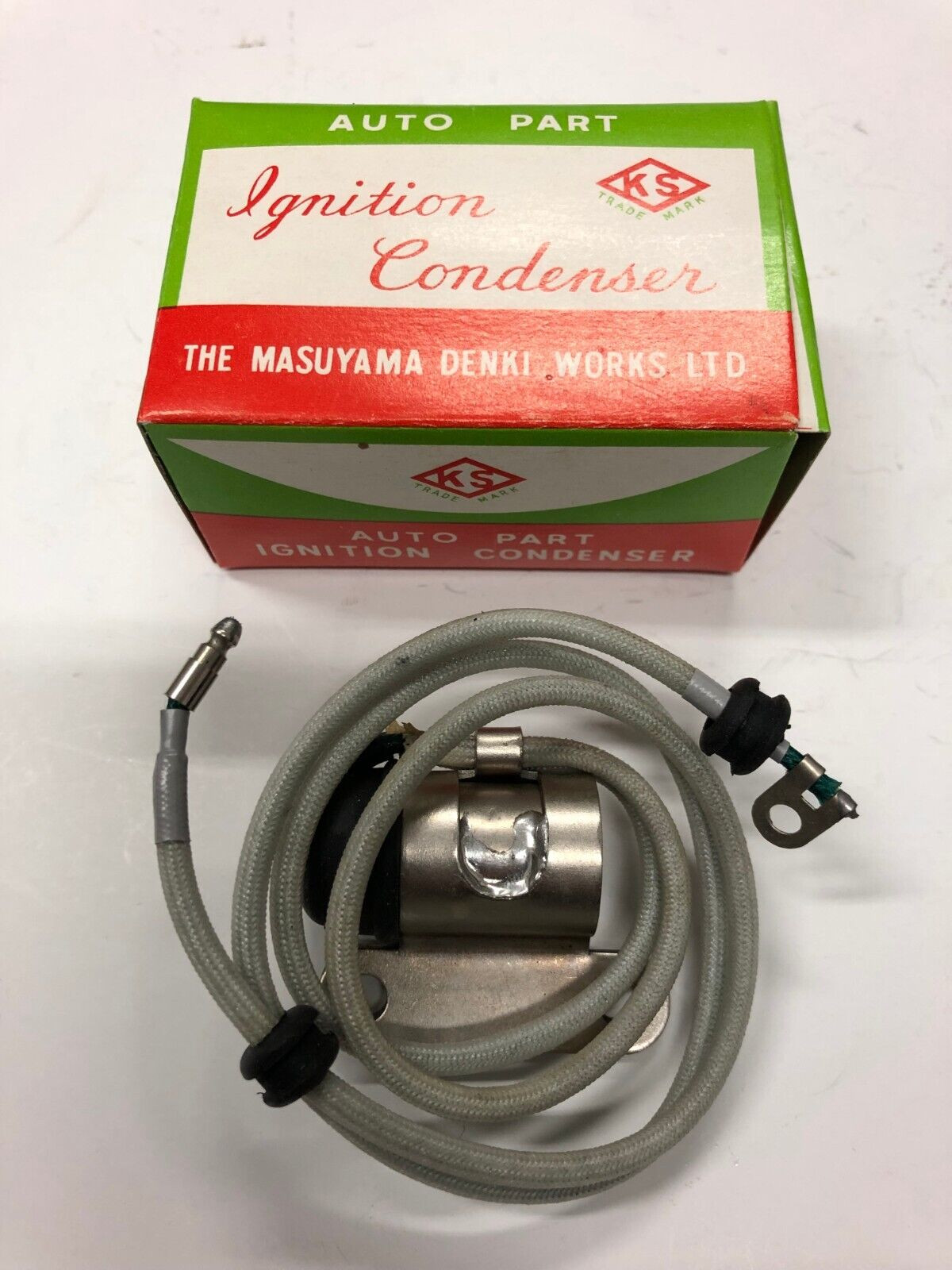 HONDA CA77, CA72, C77, C72, CS77, CS72 NOS Condenser Aftermarket Made In Japan.