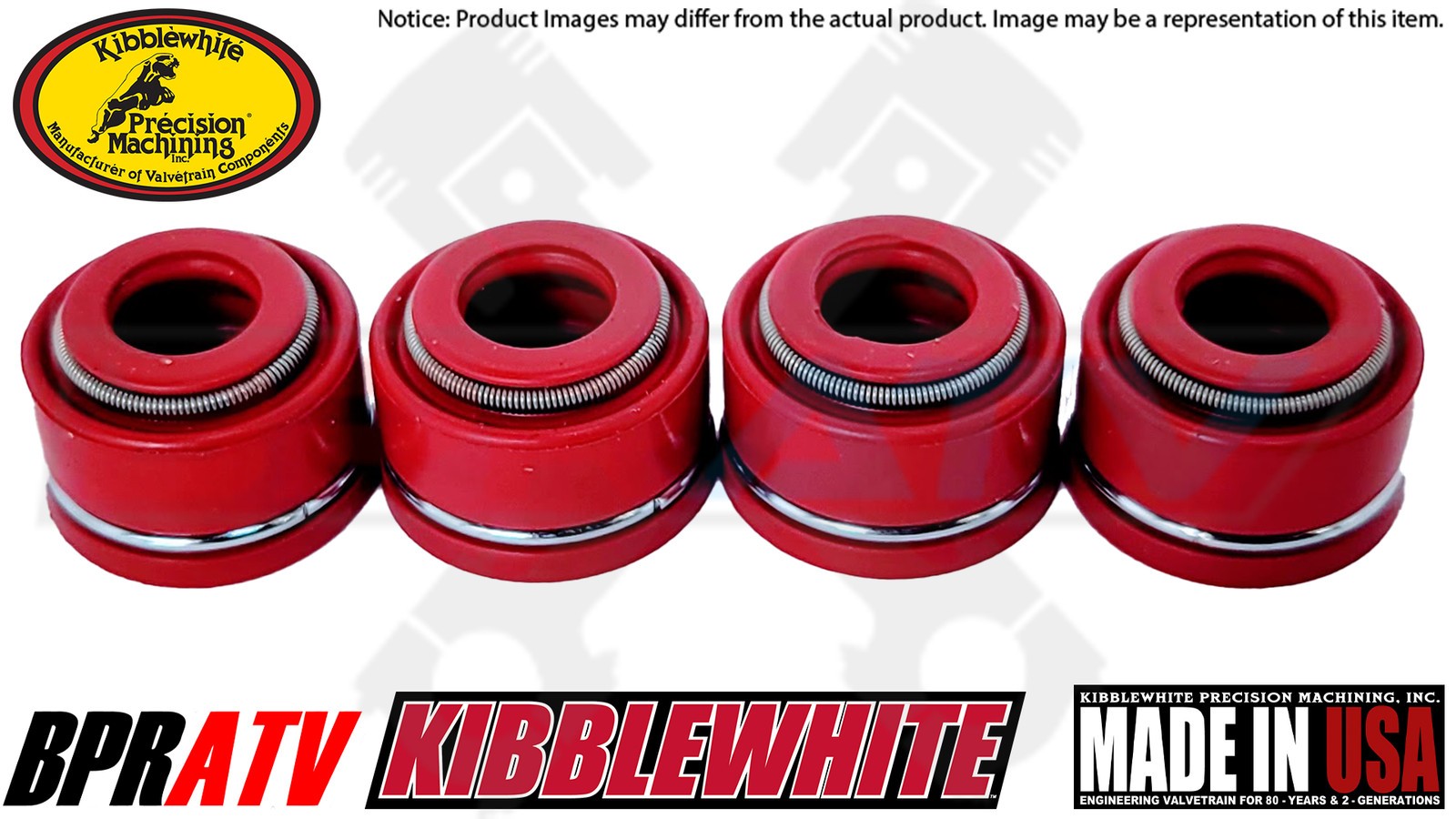 69-78 Honda CB750 CB 750 Kibblewhite Precision RED Viton Valve Seals Set of 8