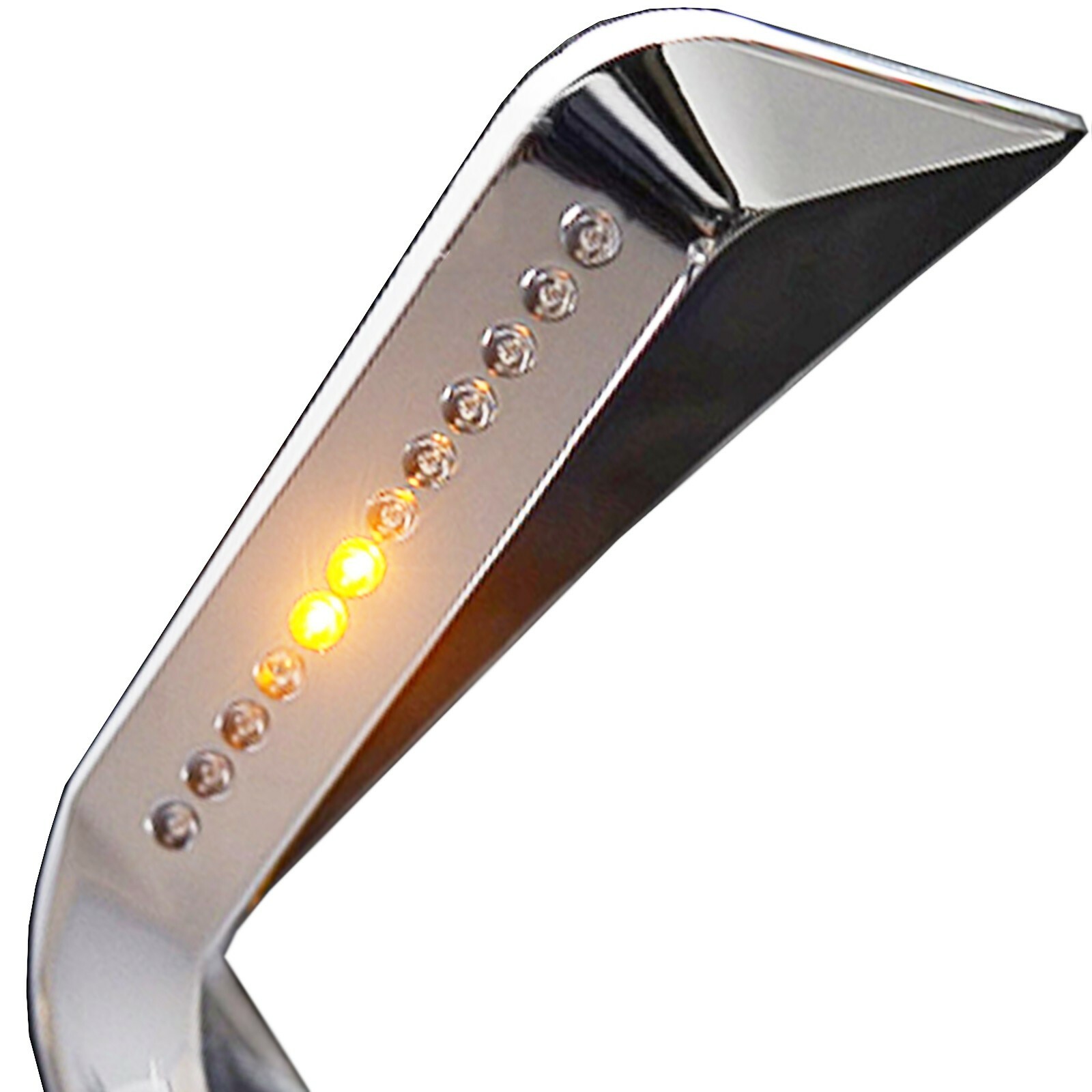 Left & Right Motorcycle Rearview Mirrors w/ LED Turn Signal for Harley Davidson