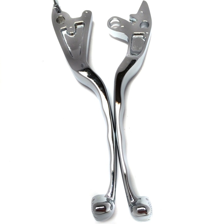 Chromed Brake Clutch Skull Hand Levers Fit for Suzuki Intruder 800 1400 1500