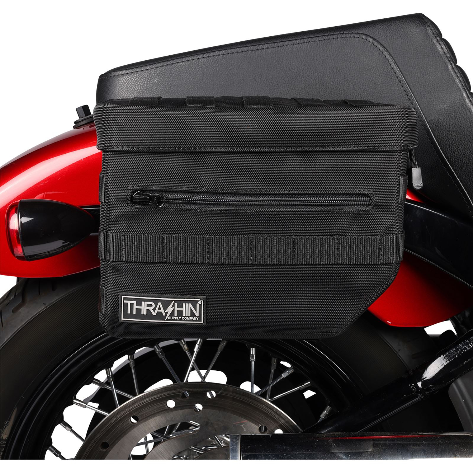 Thrashin Supply Company Essential Saddlebags – Black TSB-0006