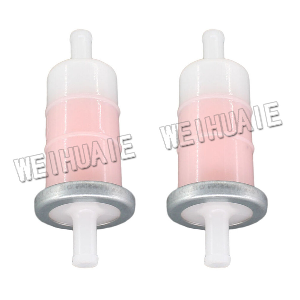 2x 5/16″ Inline Fuel Filter For Universal Kawasaki Yamaha Honda Suzuki Models