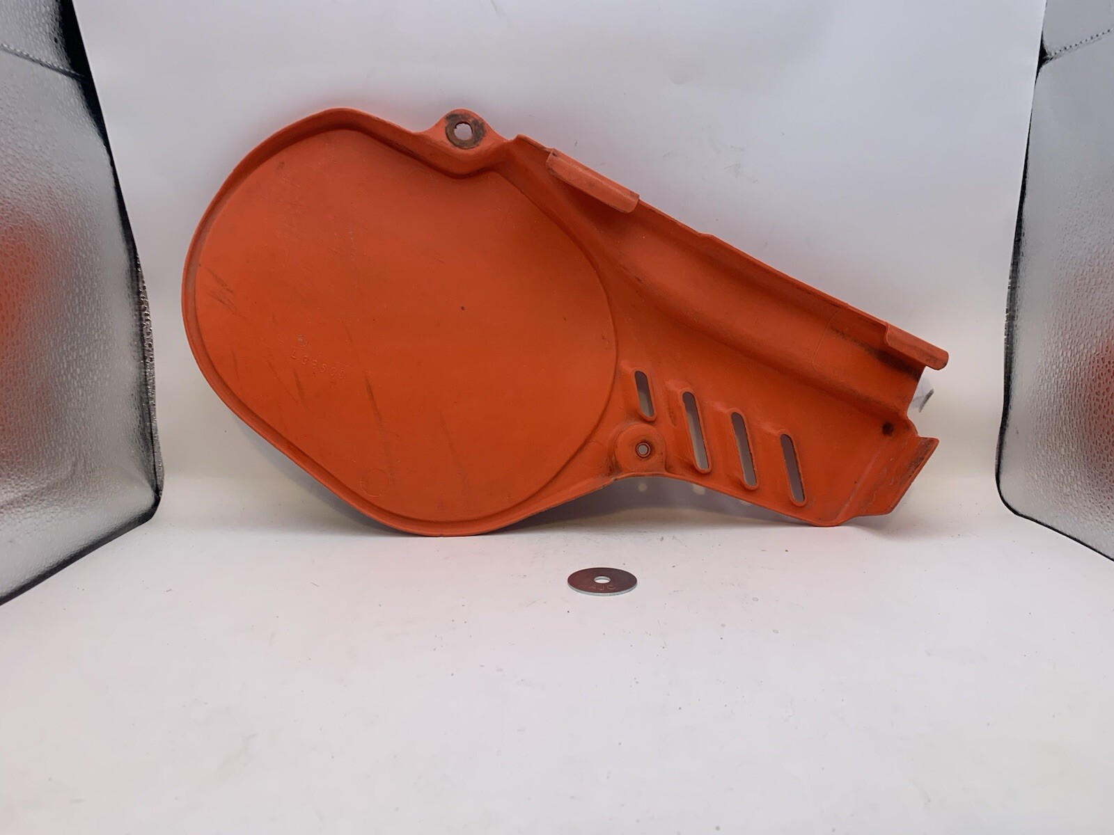 HONDA CR60 LEFT SIDE COVER PLASTICS USED. PART NOT AVAILABLE.