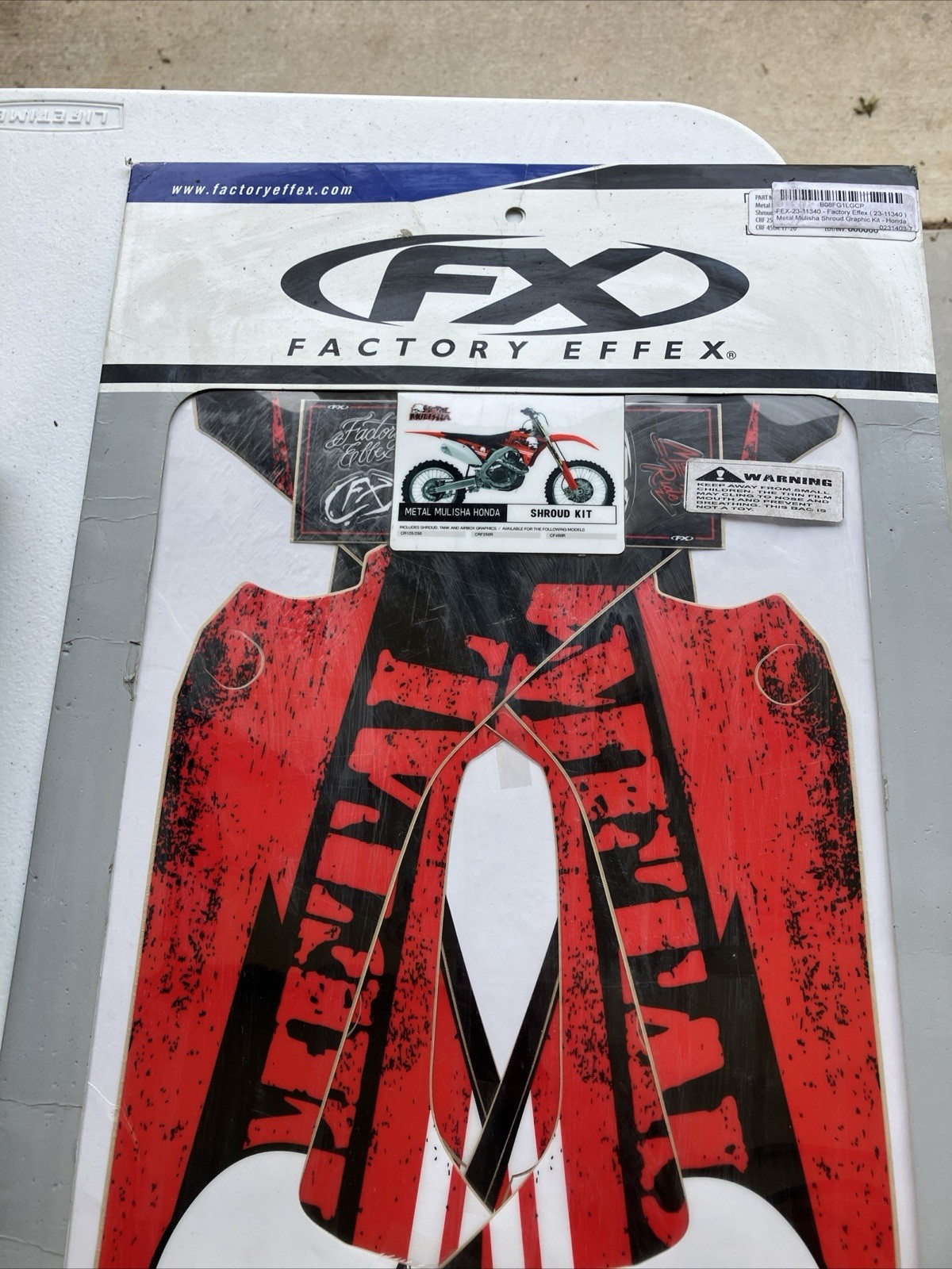 Factory Effex Metal Mulisha Shroud Graphic Kit – Honda