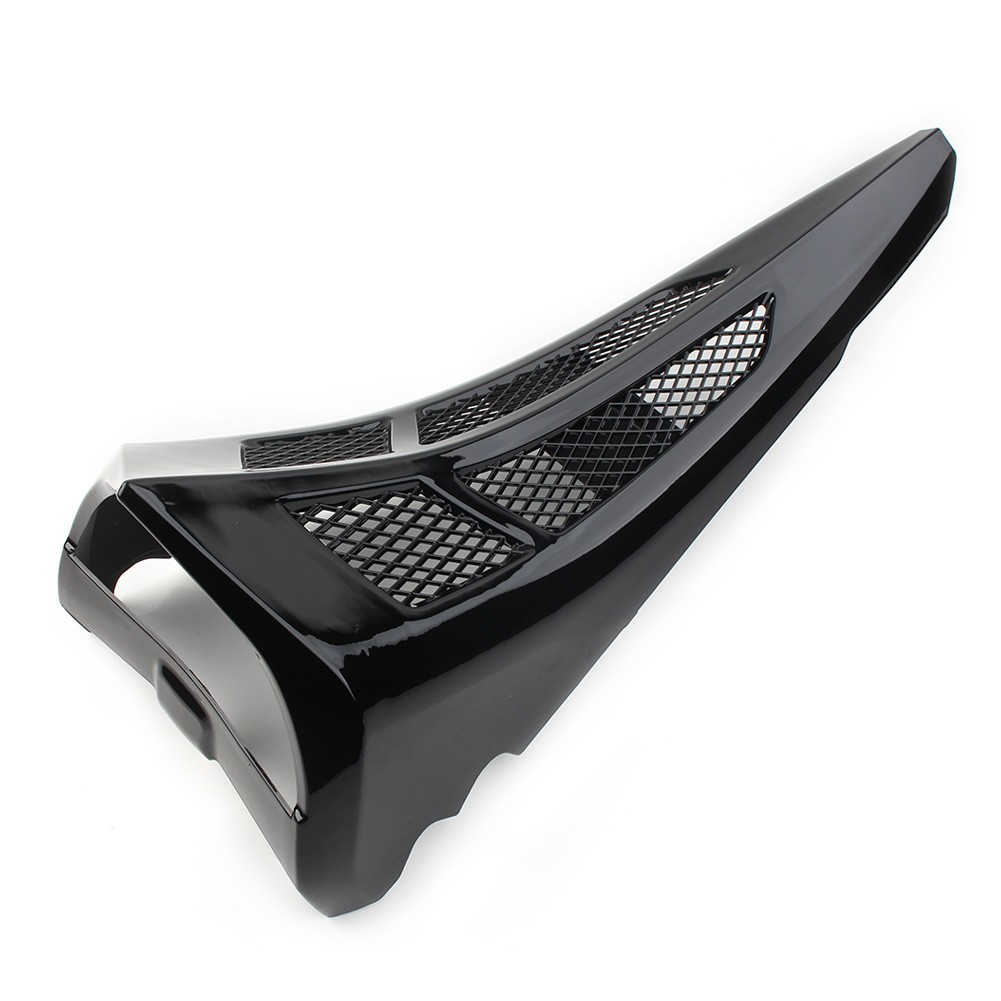 1* Black Stretched Tall Chin Spoiler Scoop For Harley Street Road Glide 14-22