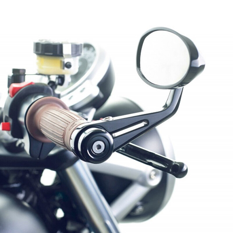 BLACK MOTORCYCLE 7/8″ HANDLE BAR END MIRRORS FOR HONDA SUZUKI YAMAHA CAFE RACER
