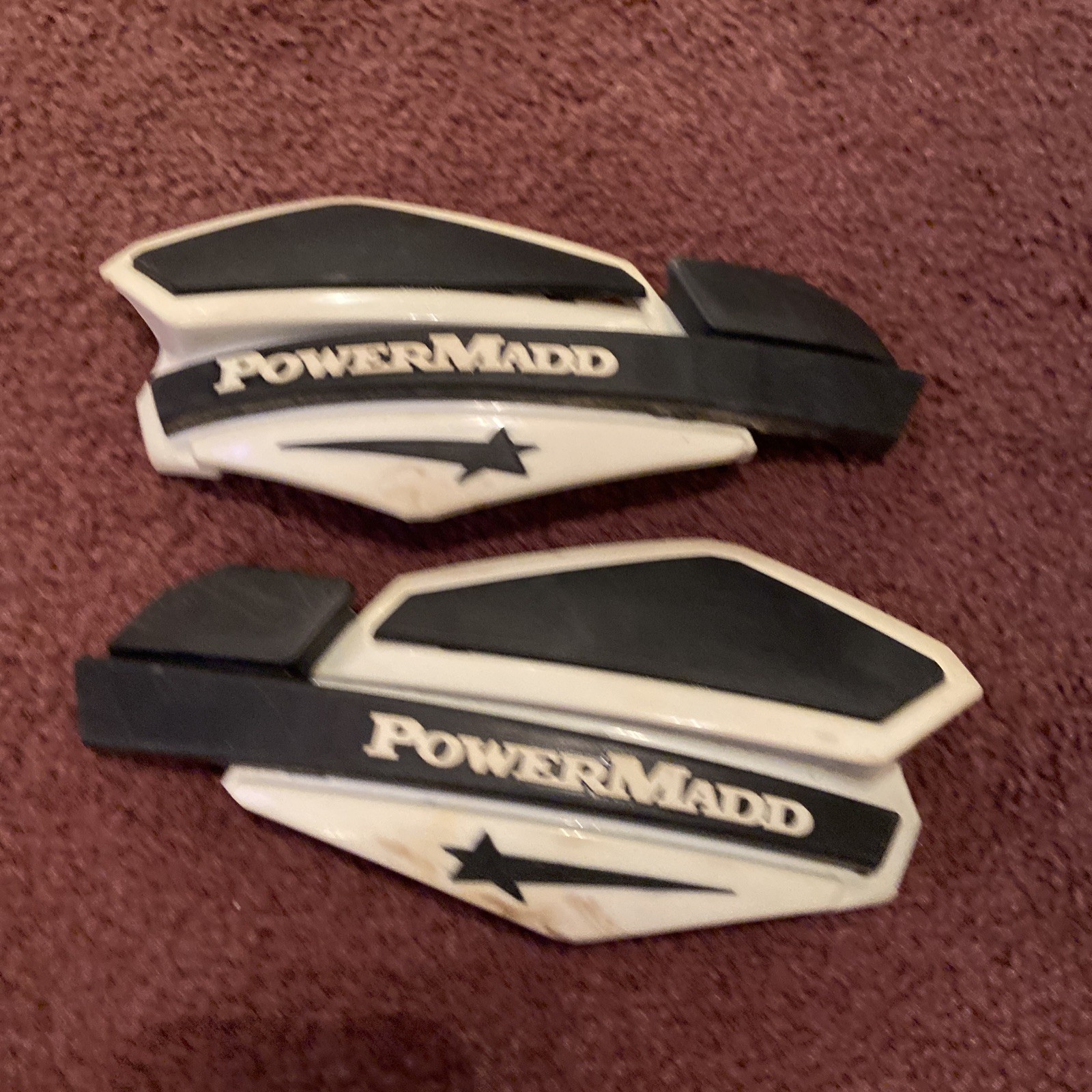 Vintage powermadd handgaurds black and White