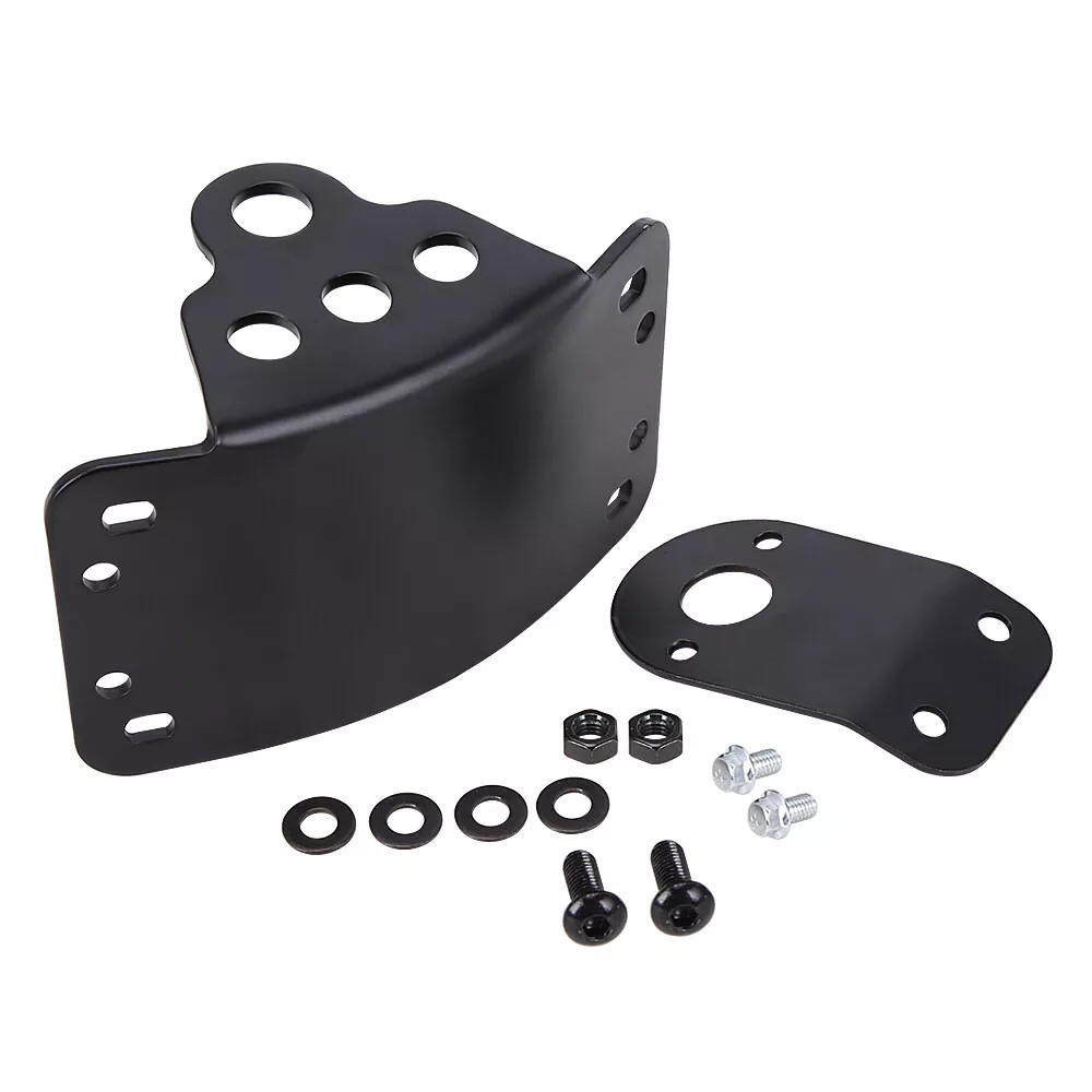 Side Mount License Plate Bracket Motorcycle Tail Light Holder 3/4” For Harley