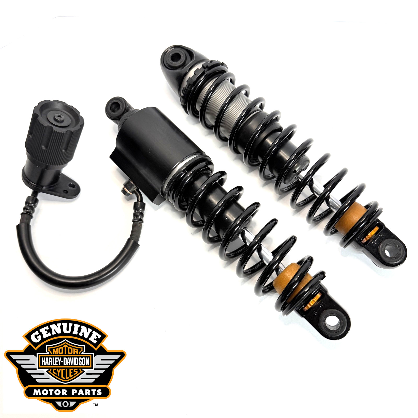 OEM 23-25 Harley Touring Genuine 13″ Rear Shock Suspension Set 54000329 54000330