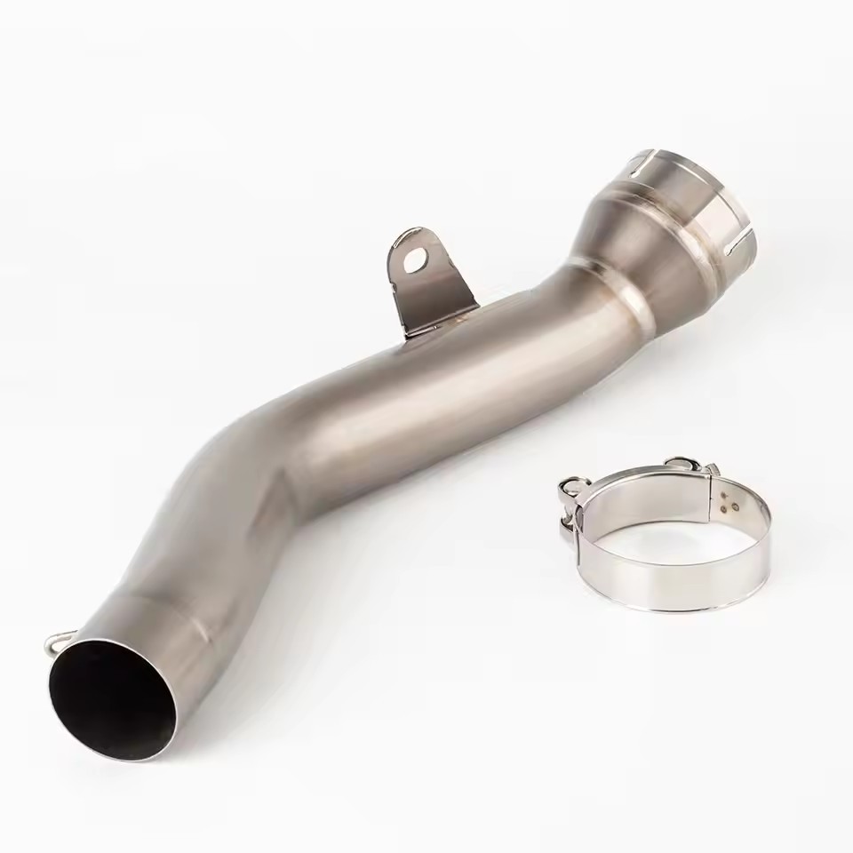 56MM Titanium Exhaust Muffler Link Pipe For Kawasaki Ninja ZX10R ZX-10R 21-25