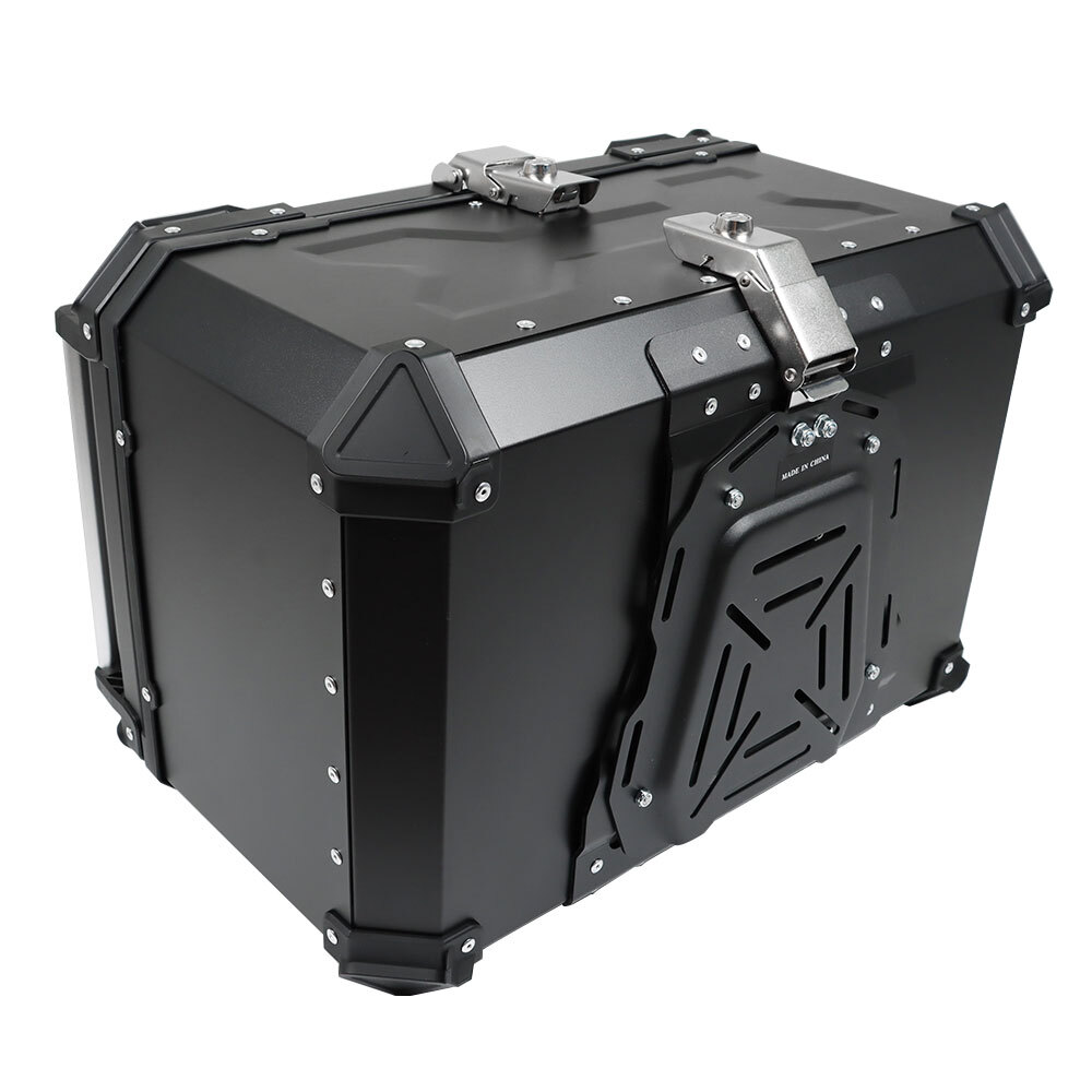 Aluminum Trunk 65L Motorcycle Top Case Waterproof Luggage Storage Tour Tail Box