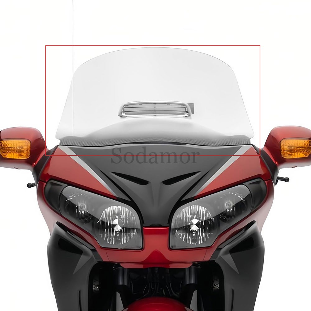 Motorcycle Windshield Windscreen w/ Air Vent For Honda Gold Wing GL1800A 2001-05