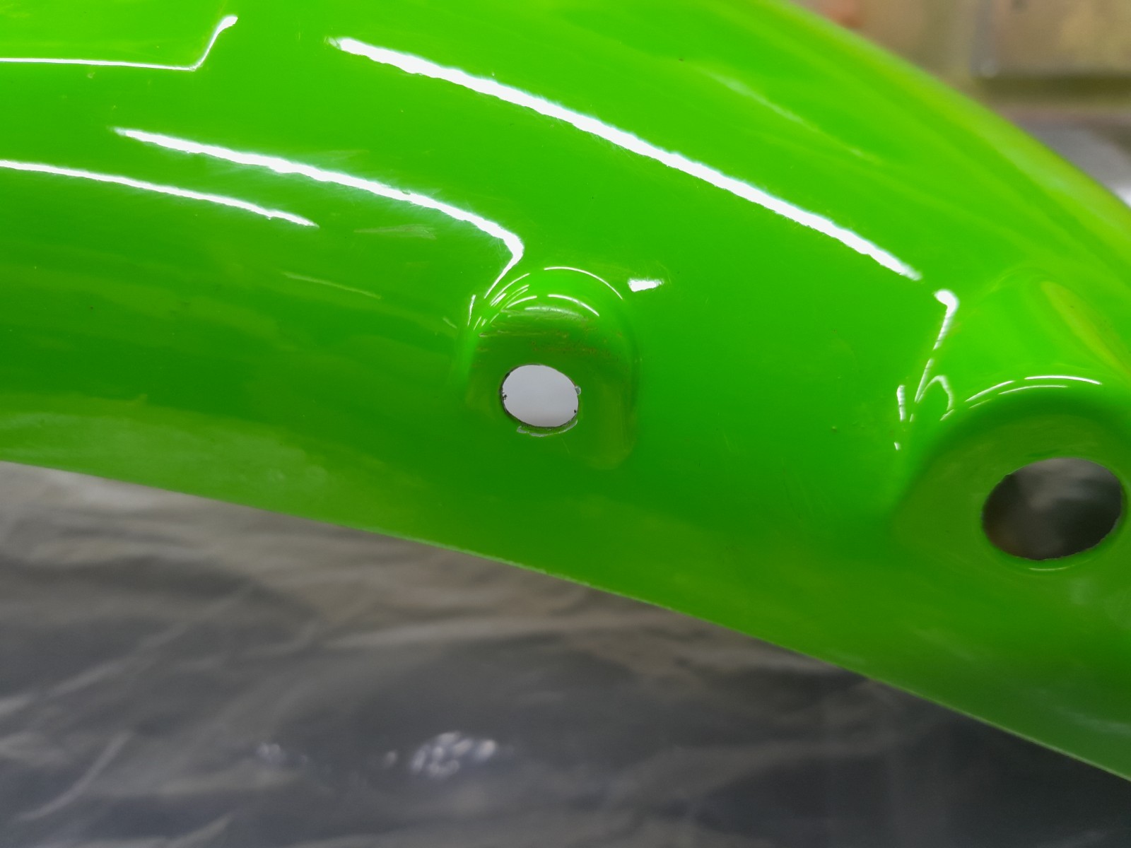 Kawasaki KR-1S KR1 Fender L.GREEN 35004-1252-7F replacement made in Fibreglass