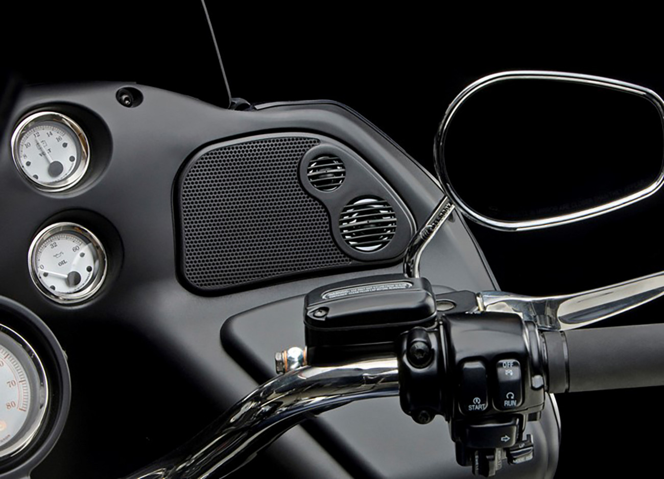 J&M – RKGR-HRG06 Speaker Grills Fairing ’98-’13 FLT Road Glide FLTR EFI Custom