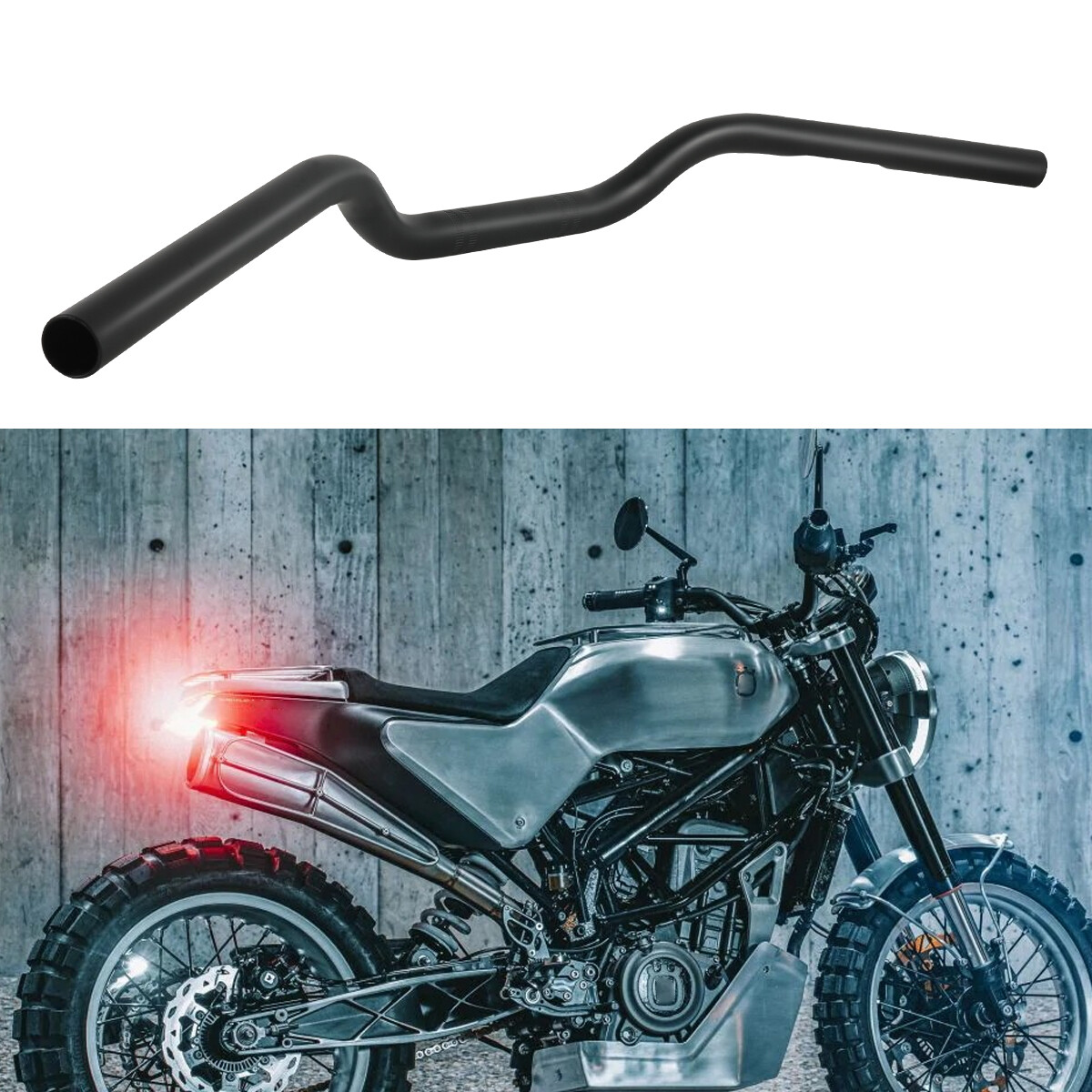 7/8″ 22mm Rise Drag Handlebar Tracker Matte For Husqvarna Svartpilen 401 701