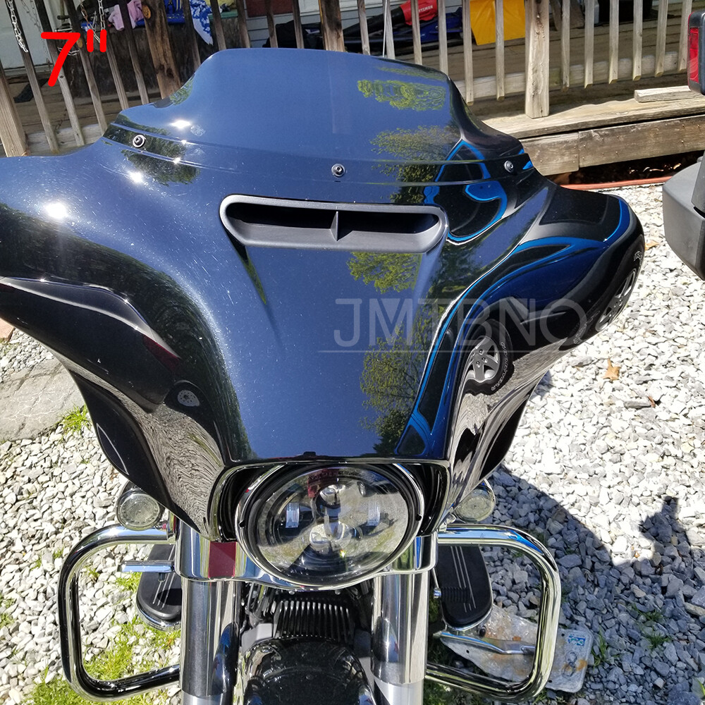 4″ 7″ 9″ Wave Windshield For Harley Touring Street Glide Ultra Electra 2014-2024