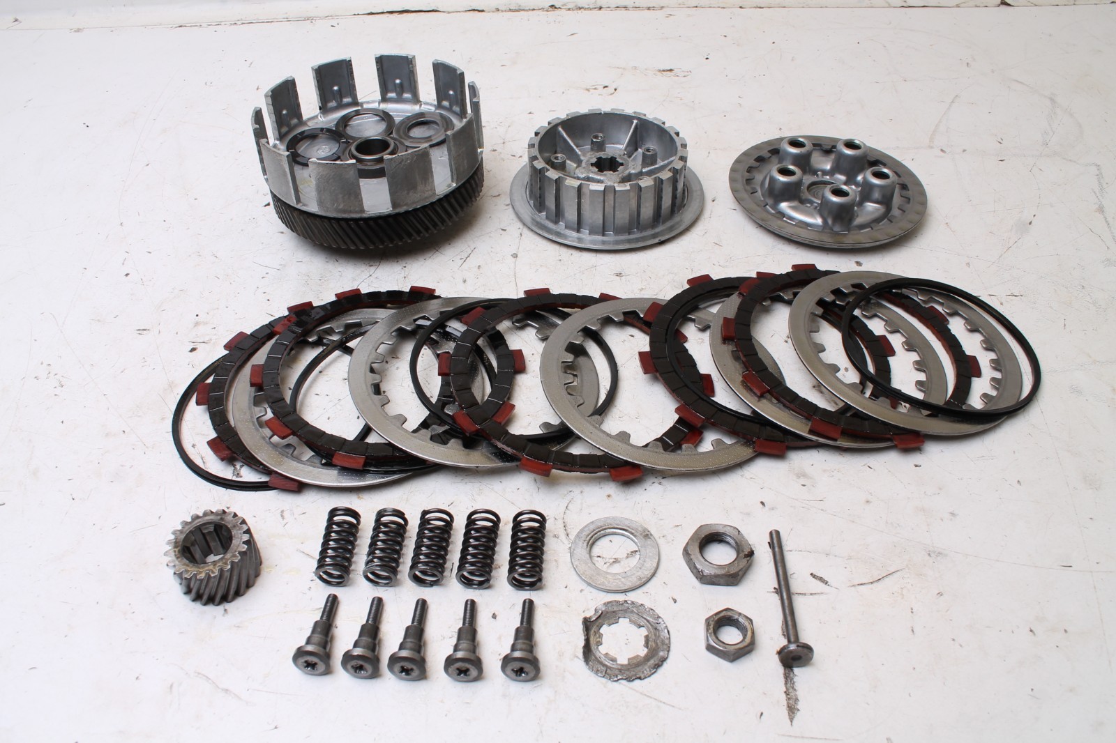 1970 Yamaha CT1 CT1B 175 Clutch Basket Plates Primary Driven Gear Assembly