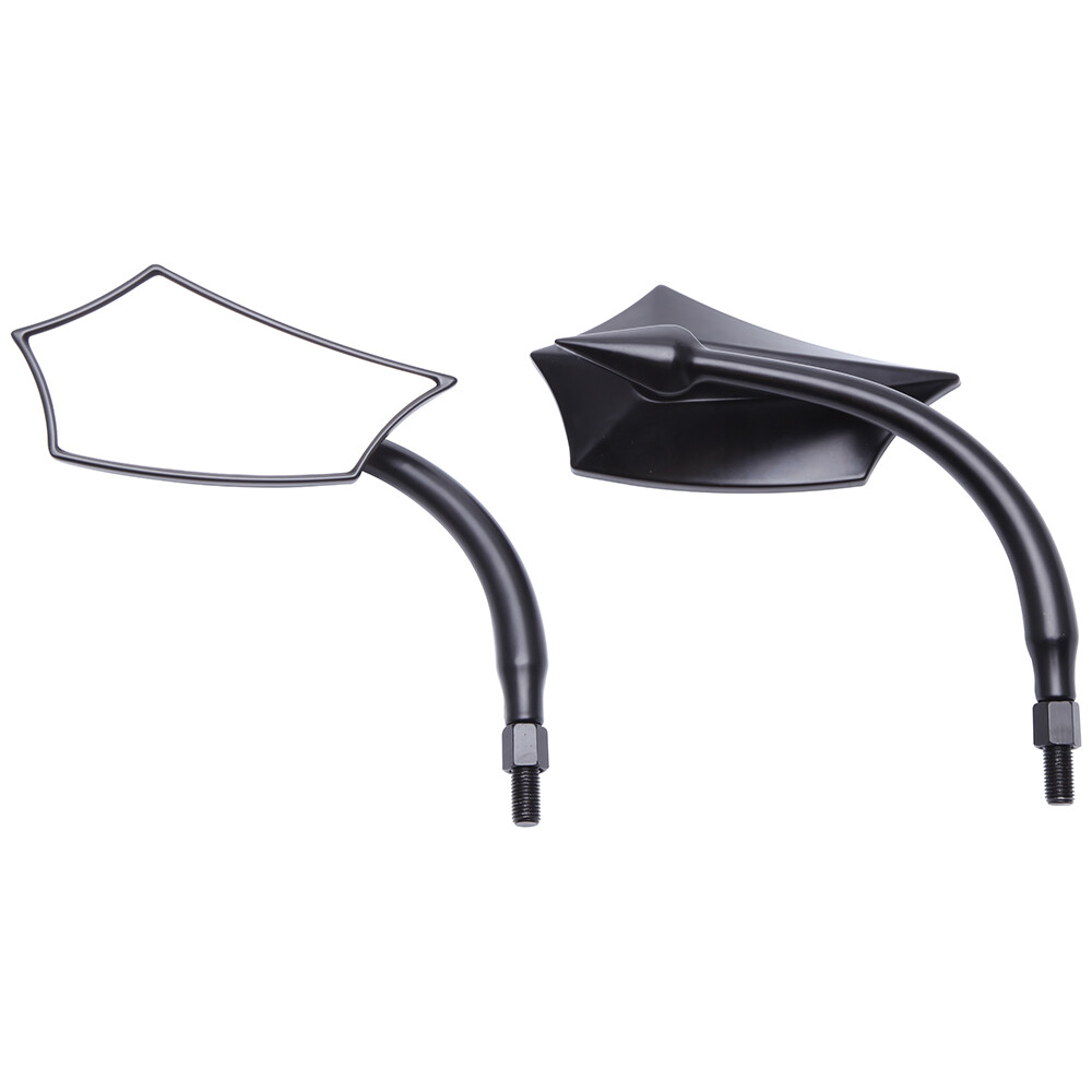 Black Motorcycle Mirrors For Harley Touring Street Glide Road King Sportster XL