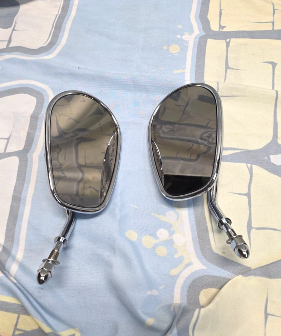 Harley Davidson Chrome Mirror LE11001050 Left And Right Tear Drop Factory OEM