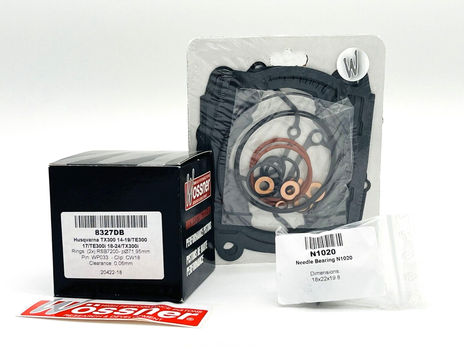 K8 Top End Rebuild Kit WOSSNER Piston ‘B’ 71.95mm 2023 -2025 KTM 300 Tbi