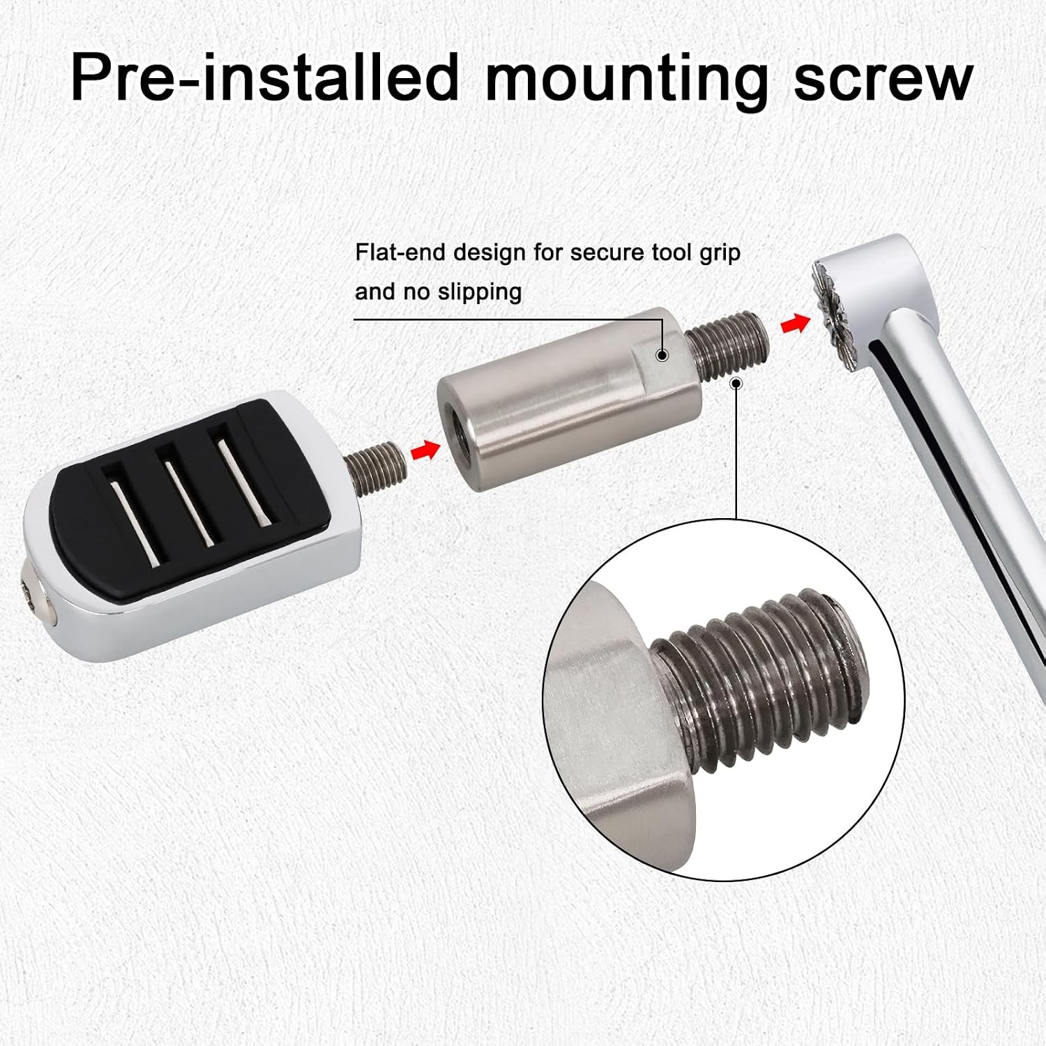1.25”/32mm Shifter Lever Peg Extension Harley All Models