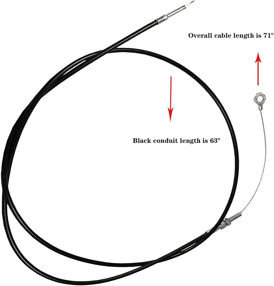 71 Inch Universal Enhanced Throttle Cable for Go Kart 71" inch, Black