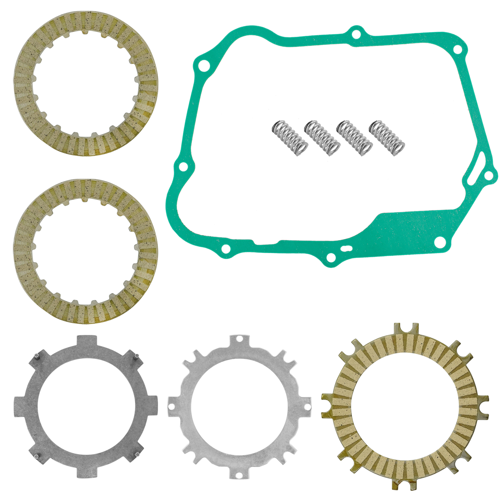 Clutch Friction Plates w/ Free Springs & Gasket Kit for Honda ATC70 1978 – 1982
