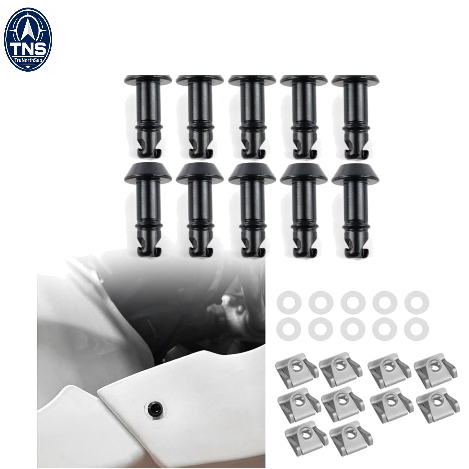 19mm Black Quick Release Fairing Bolts Studs Clips Motorcycle Race Fasteners …