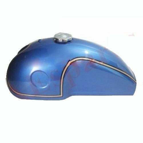 Gas Fuel Tank Blue For Ducati Benelli Mojave Kawasaki Yamaha Cafe Racer