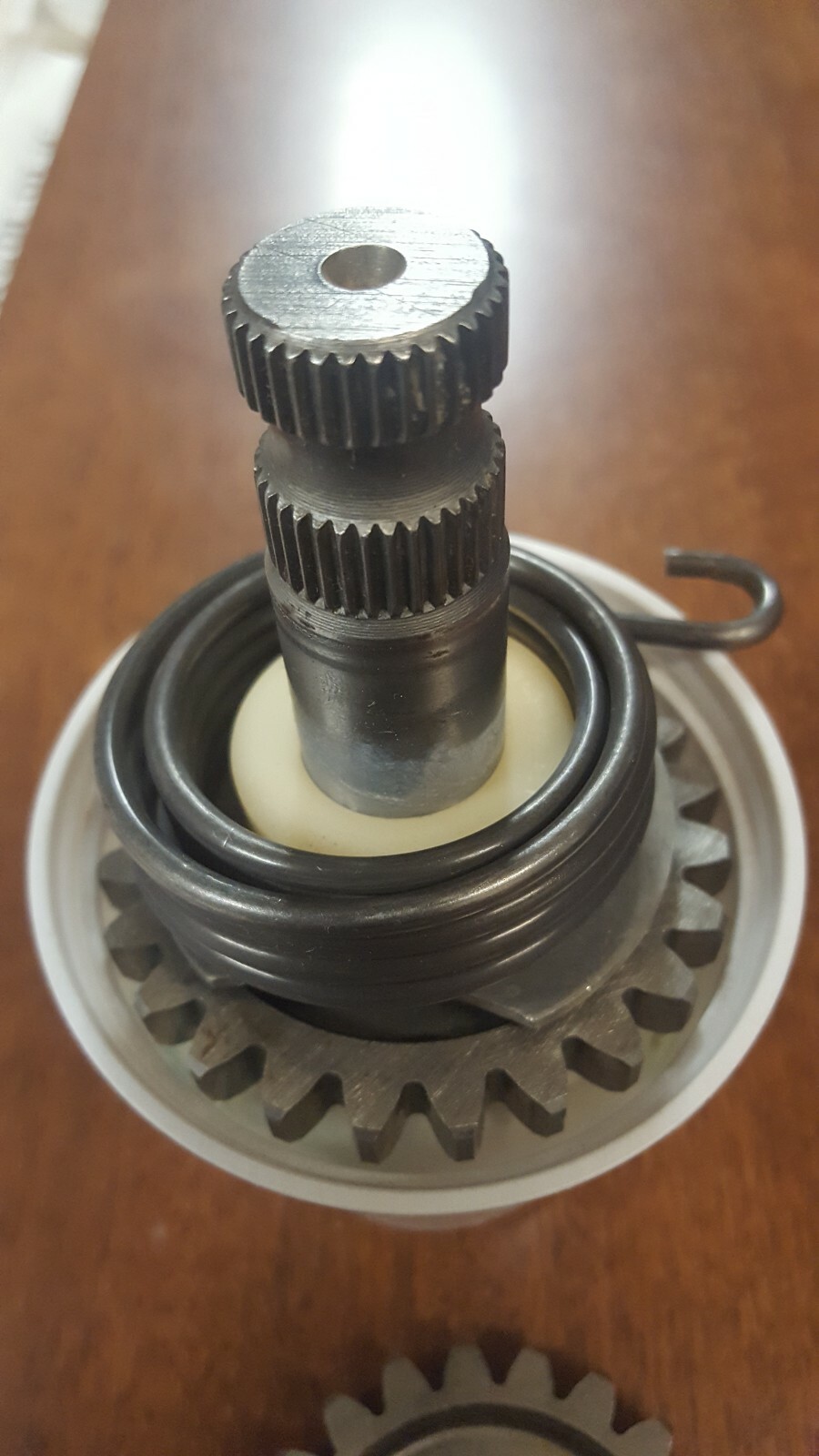 YAMAHA 1979-1980 YZ-IT 250-400 KICK-START AXLE SHAFT & IDLE GEAR ASSY 2K7-15661
