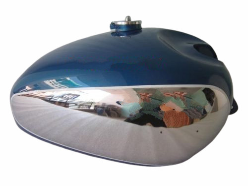 PANTHER M100 M120 CHROME AND BLUE PAINTED GAS TANK WITH CAP FUEL|Fit For