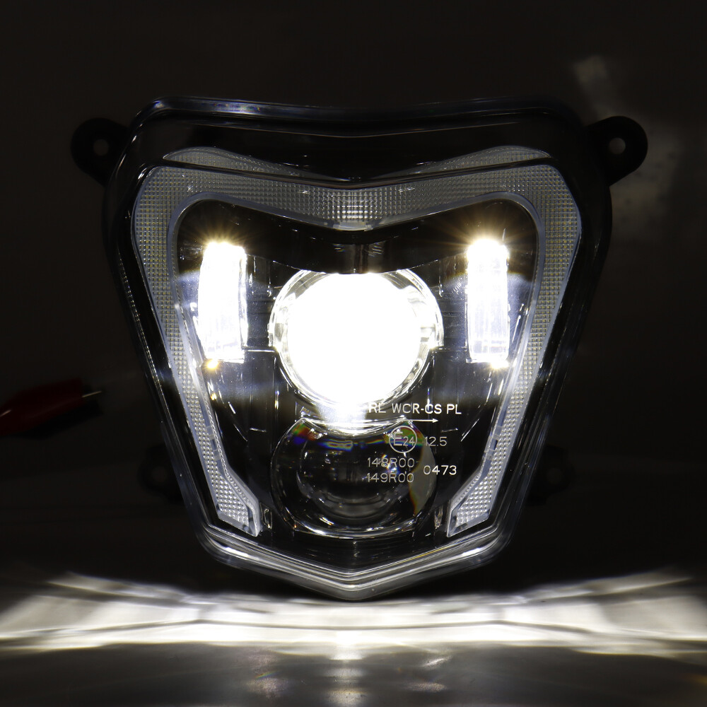 Front LED Headlight Sealed Beam DRL Projector For 690 Duke 2012-19 690R 2013-17