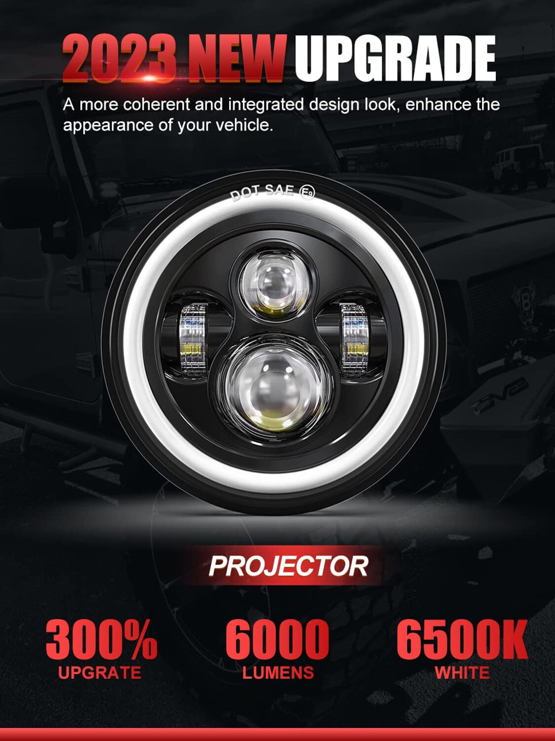 LED Headlight Kit For Suzuki Intruder Volusia VS VL 700 800 1400 1500 Boulevard