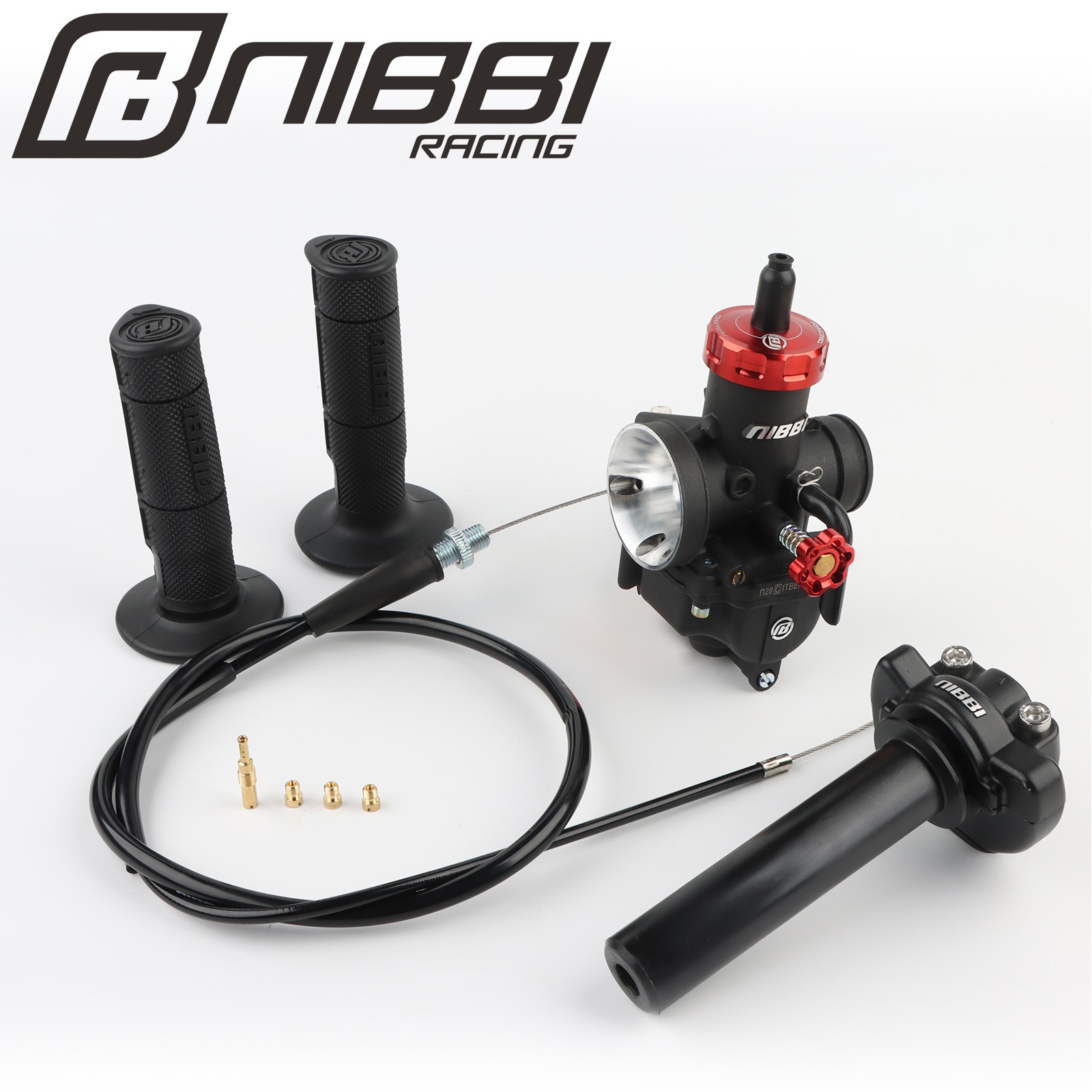 NIBBI PE28mm Carburetor Throttle Cable Kit For Yamaha TW200/E Trailway 1987-2025