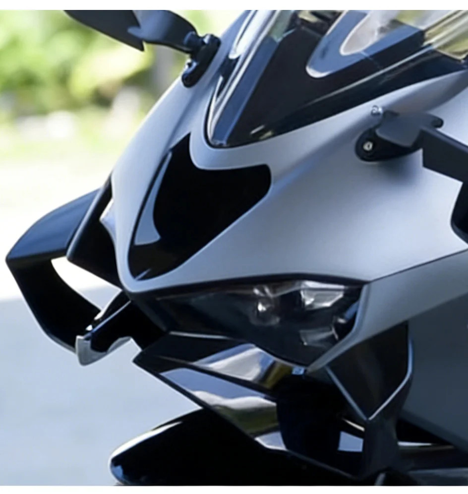 For Kawasaki Ninja ZX-6R 2024-2026 ZX6R Front Bumper Winglet Spoiler Kit