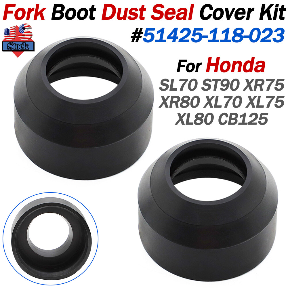 2X Fork Dust Seals For Honda SL70 ST90 XR75 XR80 XL70 XL75 XL80 CB 51425-118-023