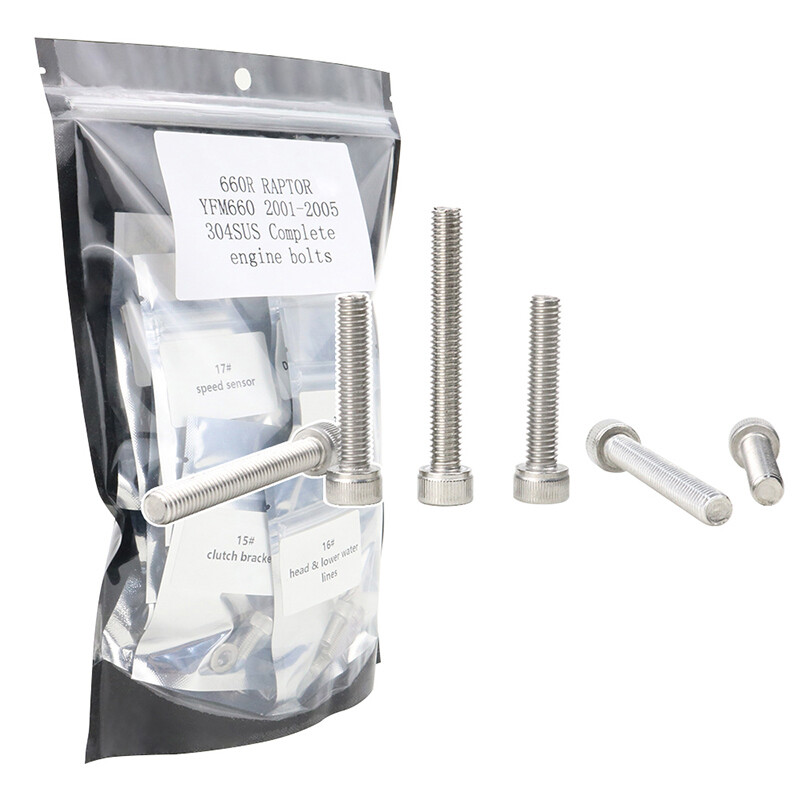 Fit For Yamaha 660R RAPTOR YFM660 2001-2005 1 Set Complete Engine Bolt Kit
