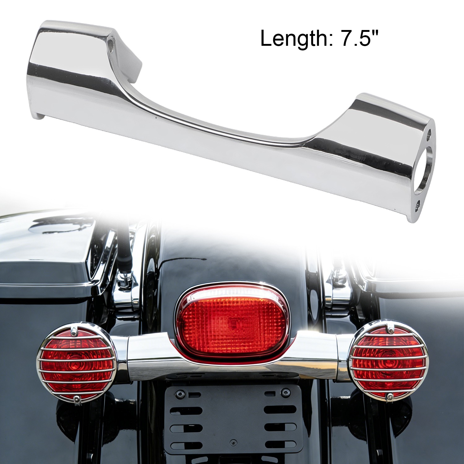 7.5″ Rear Turn Signal Directional Bar For Harley Heritage Softail Road King FLHT