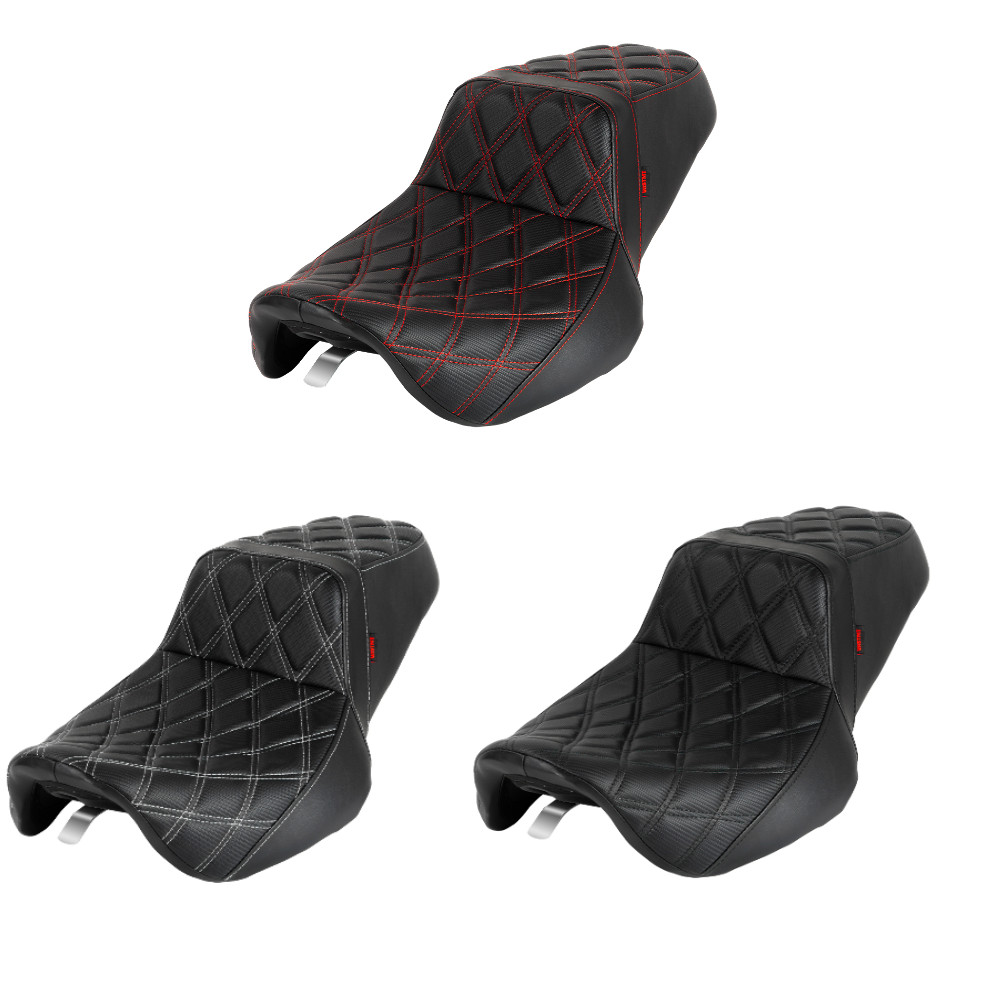 Complete 1 Set 1-Piece Seat Diamond For Harley Road King Street Glide 1997-2007