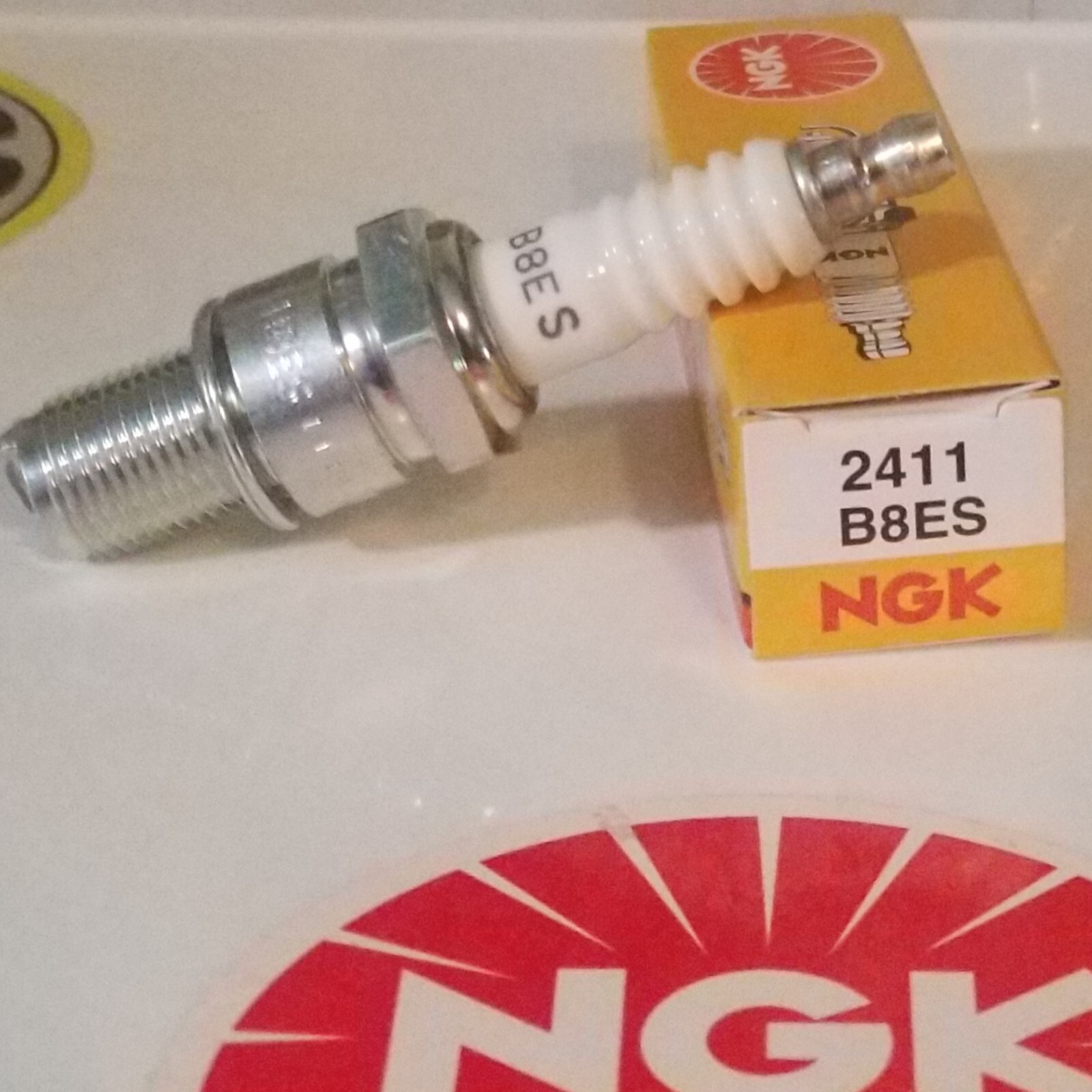 NGK B8ES Spark Plug -#2411 Honda Kawasaki Suzuki Yamaha ATV’s Motorcycles